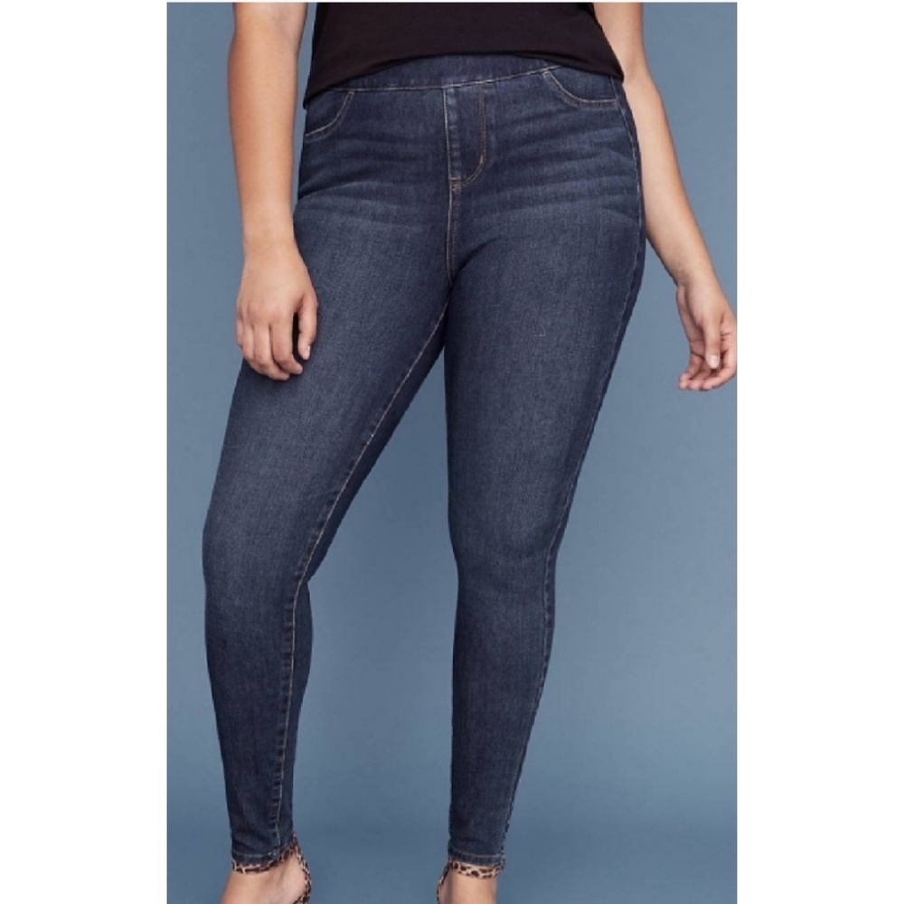 {Lane Bryant} High Rise Pull On Jeans